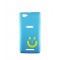 Smiley Back Case for Sony Xperia M C1904 Sky Blue