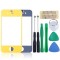 Front Glass Lens For Apple iPhone 4s - Yellow