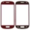 Replacement Front Glass For Samsung I8190 Galaxy S3 Mini Red By - Maxbhi Com