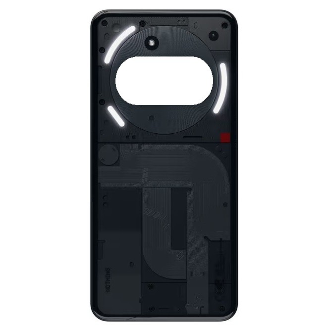 Back Panel Cover for Nothing Phone 3a - Black - Maxbhi.com