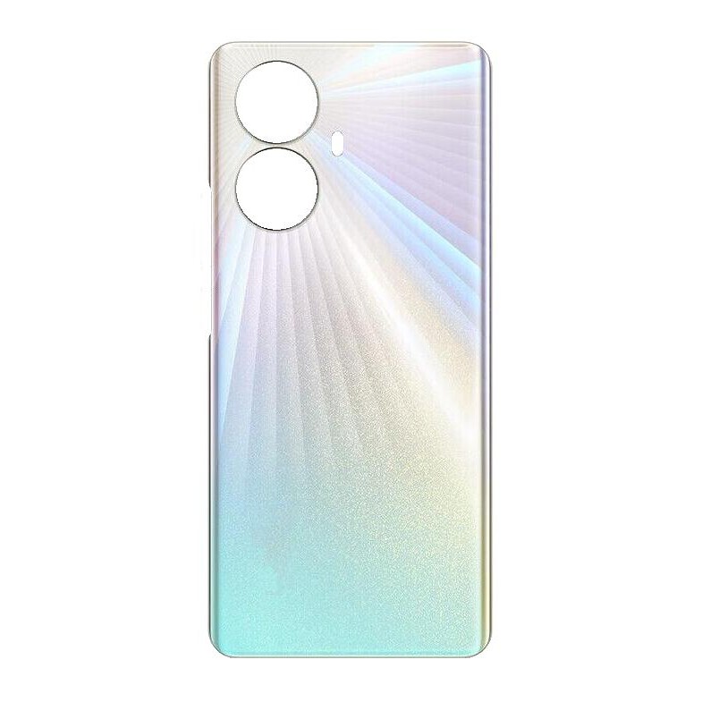 Back Panel Cover for Realme 10 Pro Plus Silver