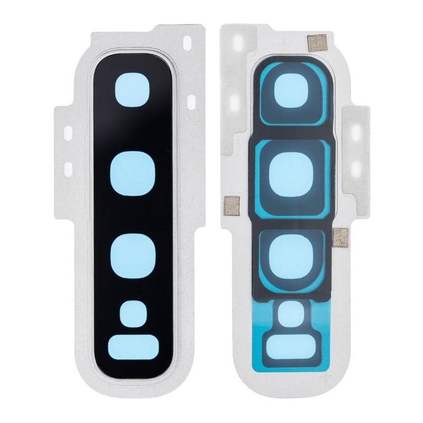 Camera Lens Glass with Frame for Samsung Galaxy S10 White by