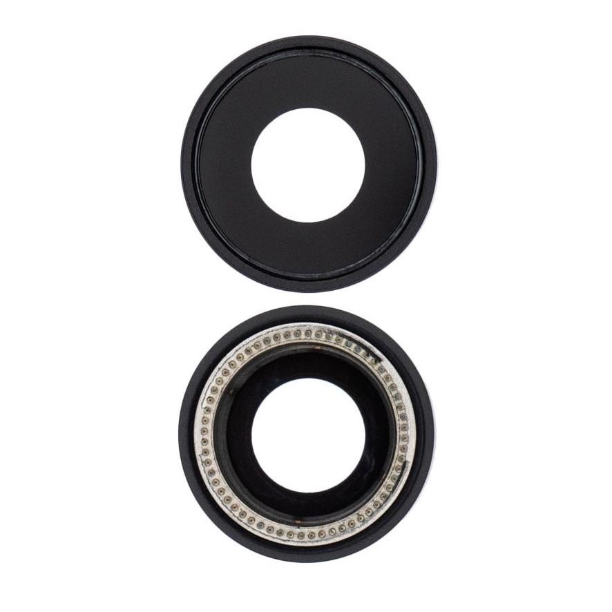 Camera Lens Glass with Frame for Apple iPhone XR Black by